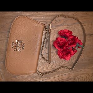 Tory Burch brown Britten crossbody